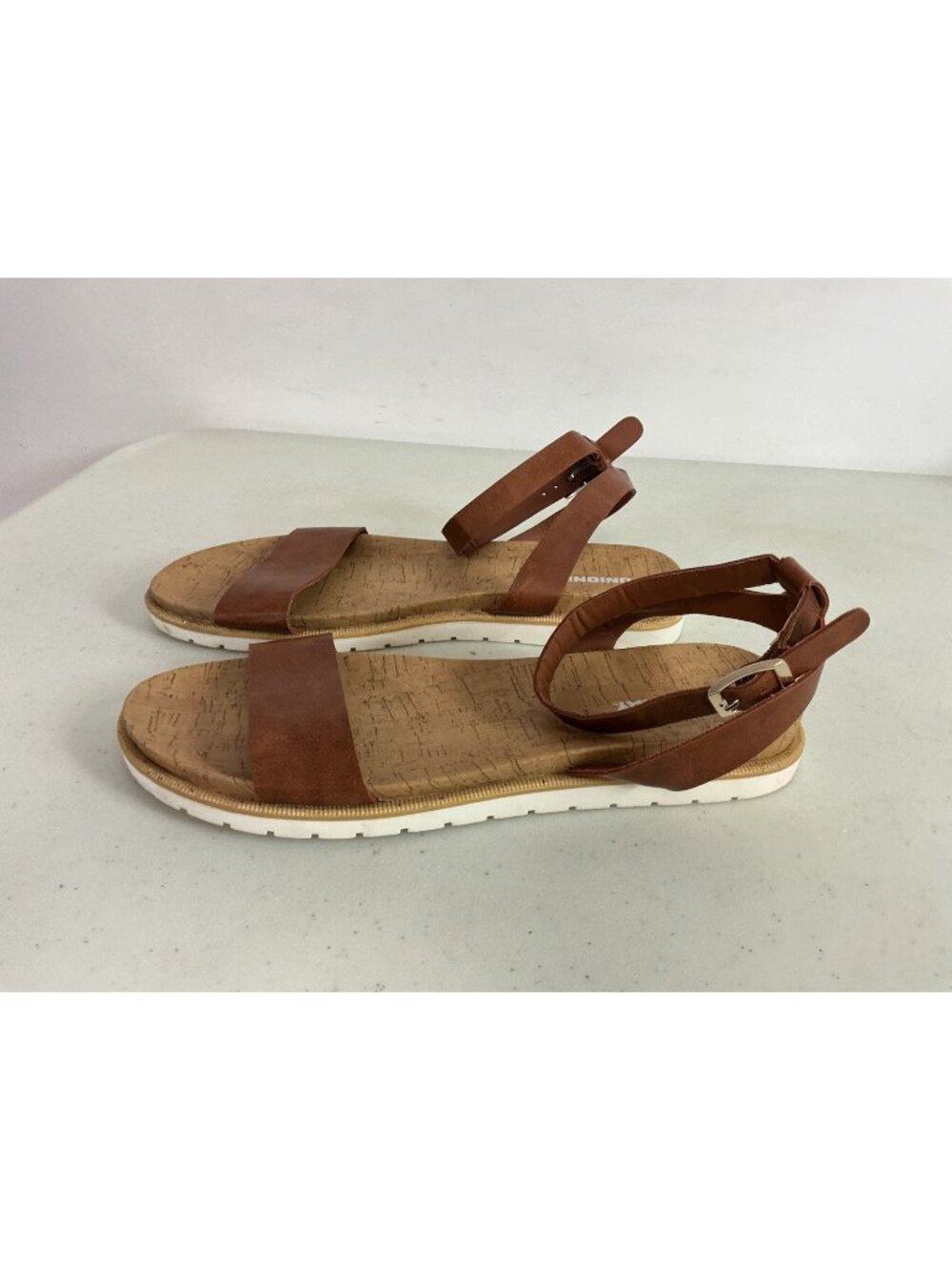 Union Bay Brown Strappy Sandals Y2K Womens 8
